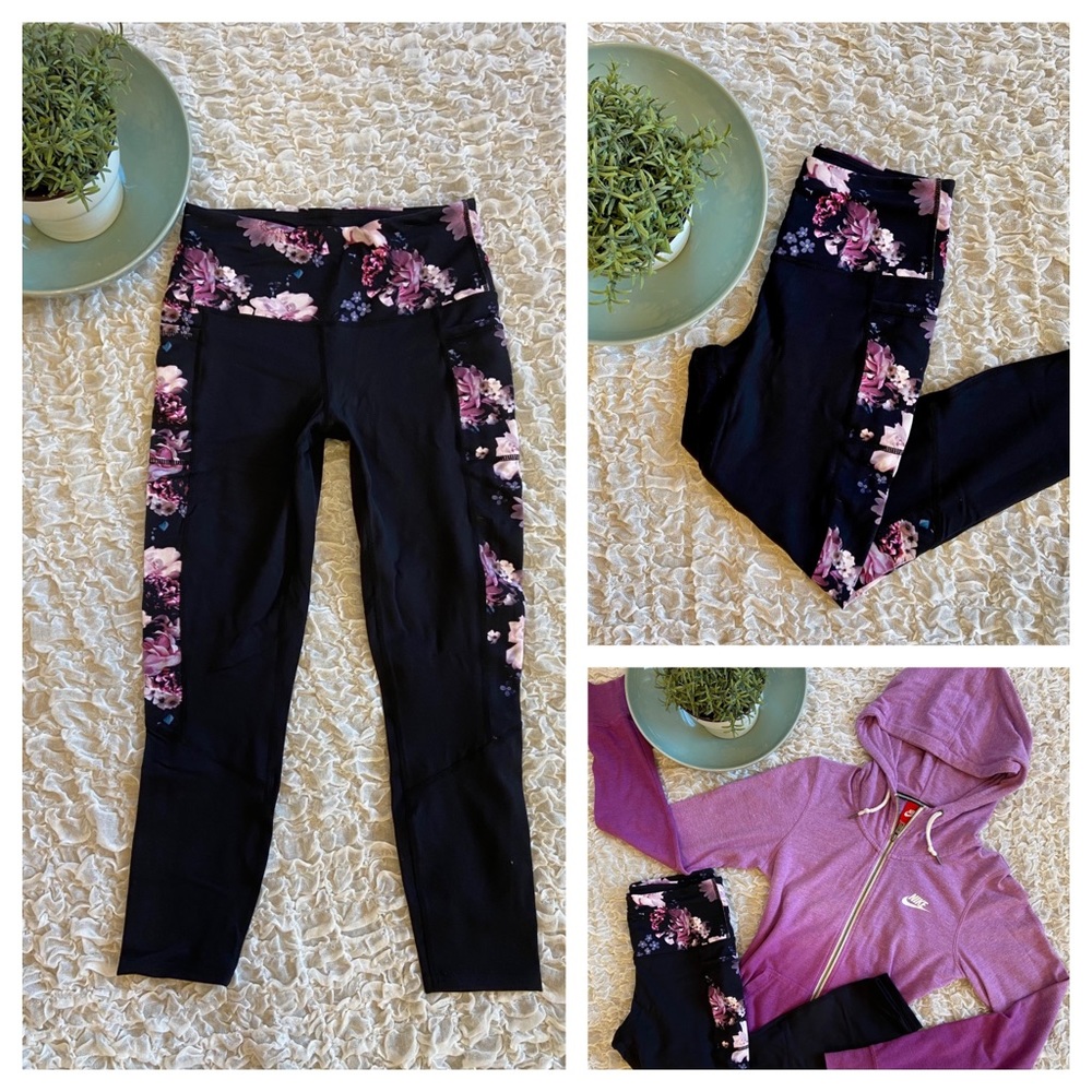 High Waist Yoga Capri Crop Tights Pockets Leggings